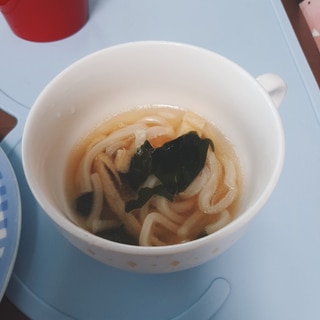 いしるで簡単♪レンジでうどん